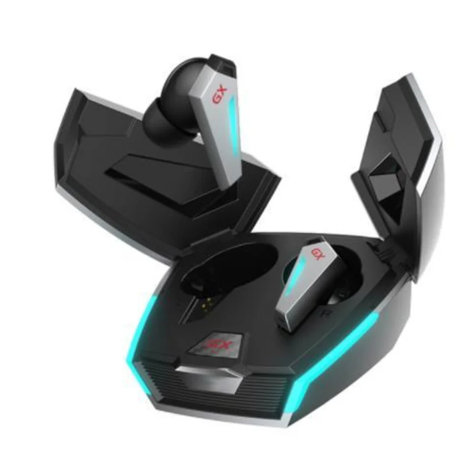 Originálny GX07 aktívny hluk na hranie herných herných slúchadiel True Wireless podporuje LHDC RGB osvetlenie, -38db hybridné ANC Heasets
