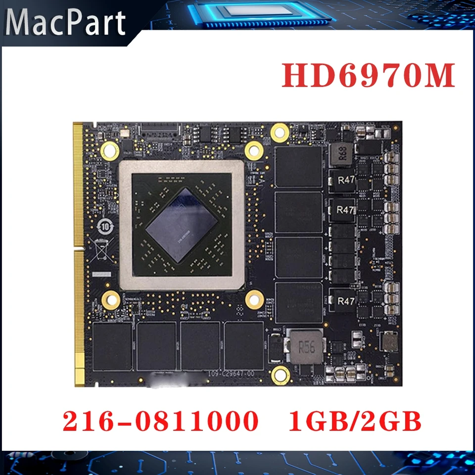 Originálny HD6970M HD6970 HD 6970 grafická karta 1 GB 2 GB pre Apple IMAC 27 