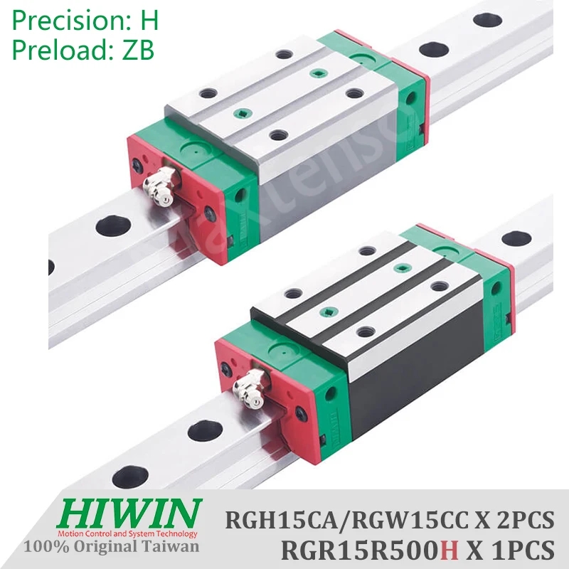 Originálny hiwin rgh15ca RGW15CC posúvače lineárne príručky Rail ťažký zaťaženie H trieda CNC Strojové centrum Presnosť vysokej rigidity ZB ZB