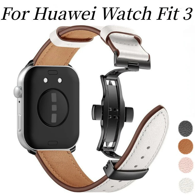 Originálny kožený remienok pre Huawei Watch Fit 3 Business Classic náhradný náramok náramok pre náramok pre Huawei Watch Fit 3 Band