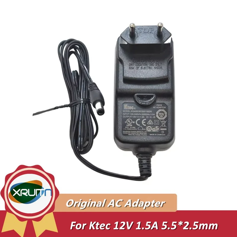 Originálny Ktec KSAS0181200150D5 12V 1,5A 18 W nabíjačka AC adaptéra pre Seagate WD Externý pevný disk HDD napájací zdroj EÚ/AU/UK
