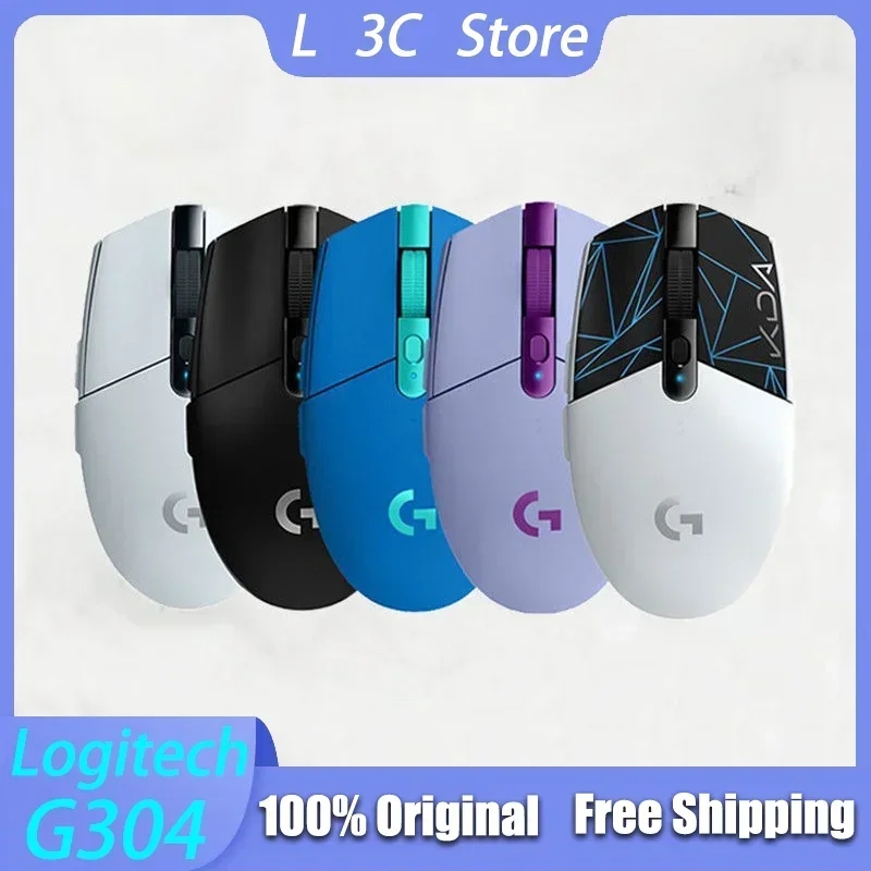 Originálny logitech G304 Wireless Gaming Mouse USB Lightspeed KDA E-Sports 6 Programovateľné tlačidlá 12000DPI Ergonomic Gamer Custom
