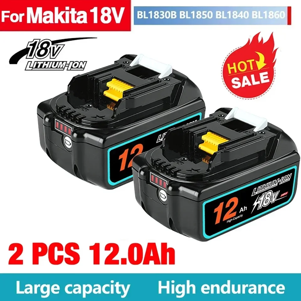 Originálny Makita 12AH/8AH/6AH pre MAKITA 18V batéria BL1830B BL1850B BL1850 BL1840 BL1860 BL1815 Výmena lítiovej batérie
