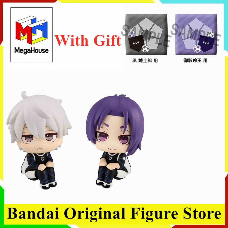 Originálny megahouse Vyhľadajte modrý zámok mikage reo nagi seishiro anime figúrky hračky kwaii q ver. PVC Model Collection Doll
