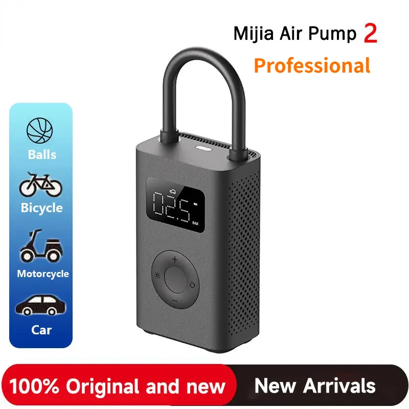 Originálny Mijia Air Compressor 2 Prenosný univerzálny elektrický vzduchový čerpadlo 2 pneumatí