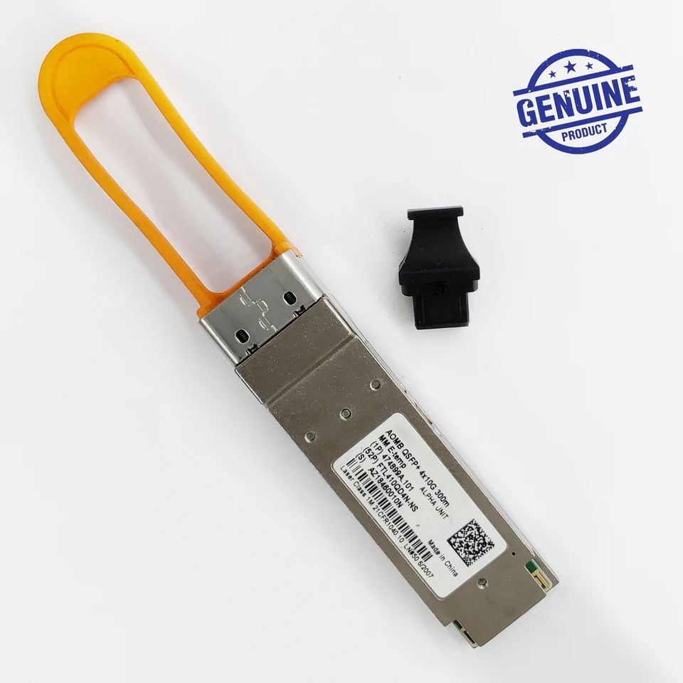Originálny Nokia 474899a.101 FTL410QD4N-NS Optický qsfp 4x10g 300 m mm E-Temp SFP Tasiver Optický optický modul