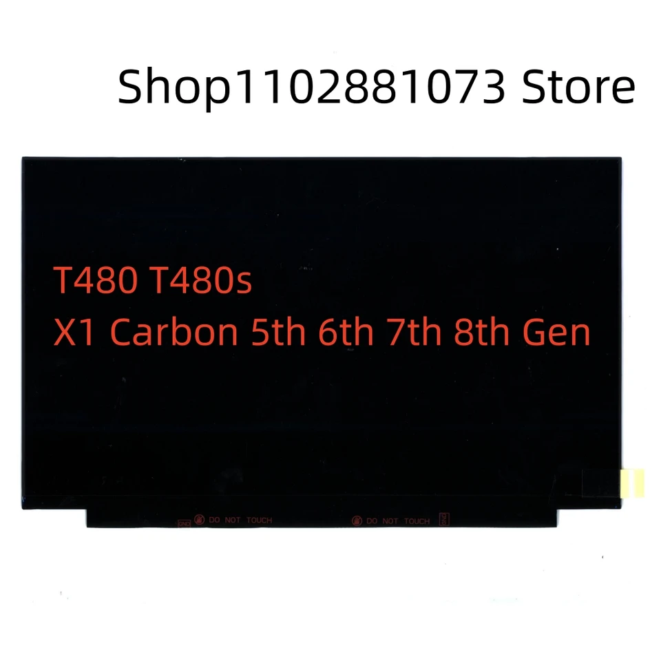 Originálny notebook pre Lenovo Thinkpad T480 T480S X1 uhlík 5. 6. 7. 8. Gen LCD obrazovka 2560*1440 WQHD IPS matný 40pin 00NY681