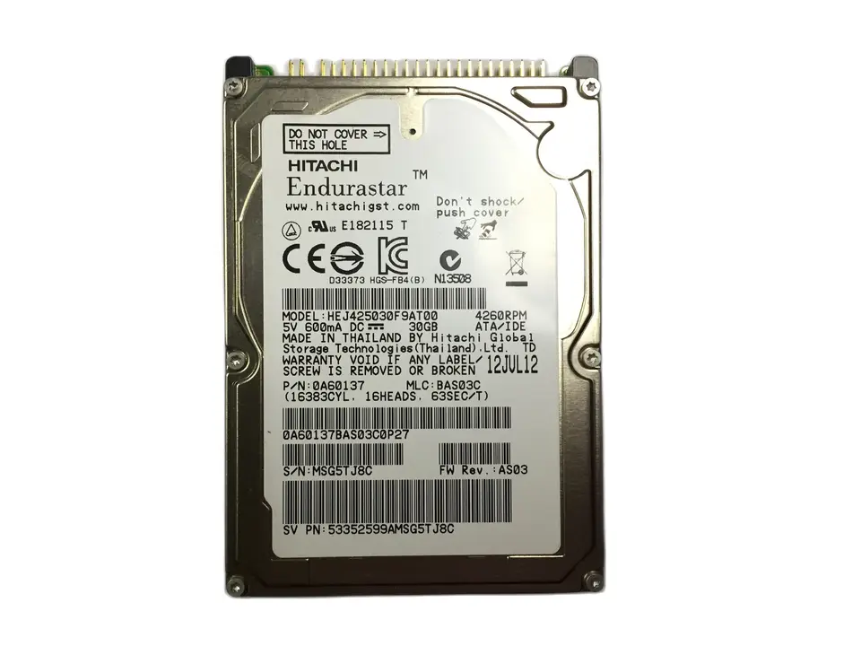 Originálny nový disk Drive HEJ425030F9AT00 30 GB pre navigačné systémy CAR HDD vyrobené v Japonsku