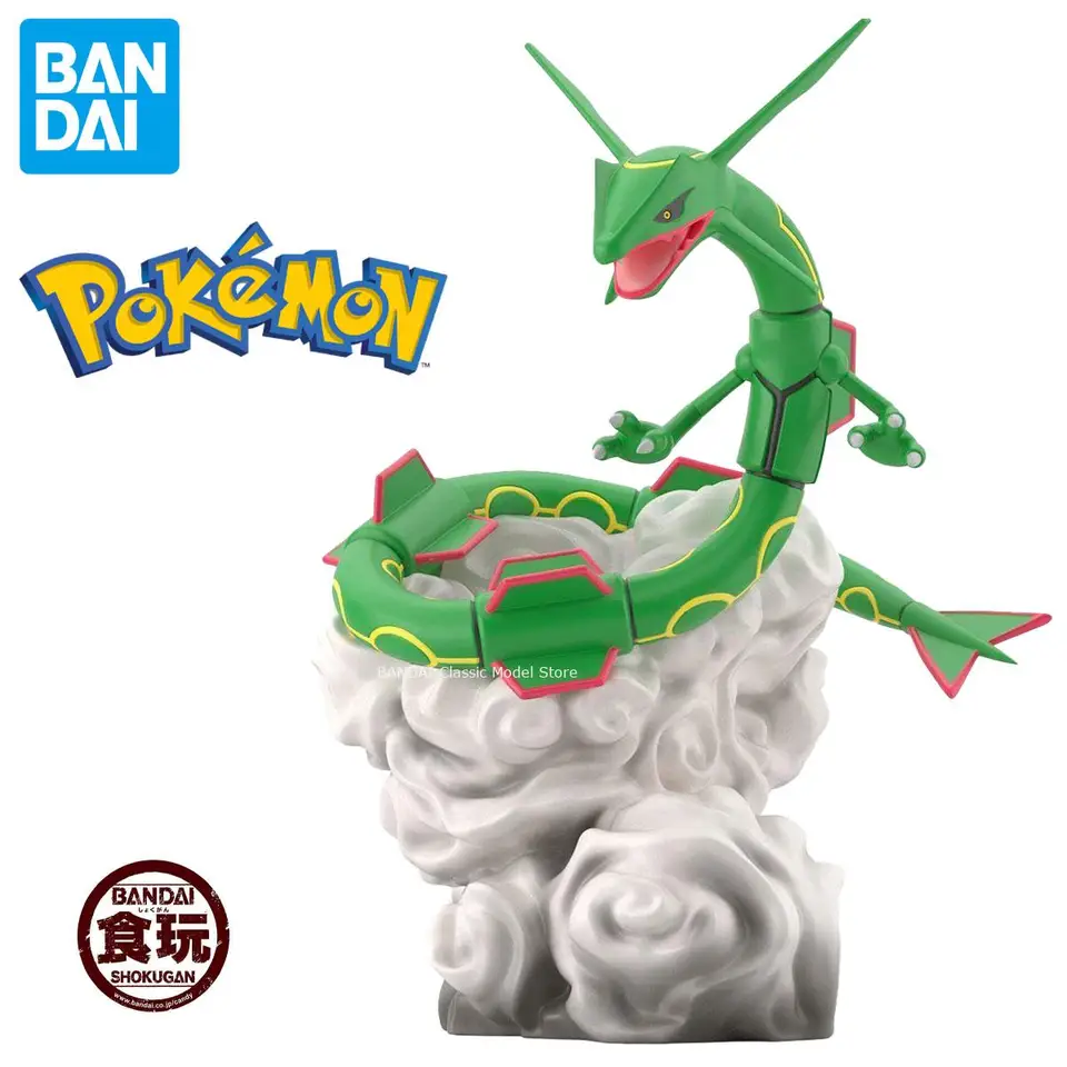 Originálny oficiálny originálny Bandai Pokemon Hoenn Scale World Rayquaza Obrázok anime zberateľné boxové modely pre bábiky hračky