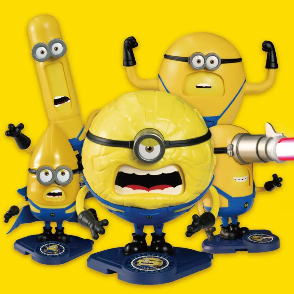 Originálny opovrhnutie mi 4 postavy periférne Minions Model Model Model detských hračiek stolové ozdoby k narodeninám darček k narodeninám