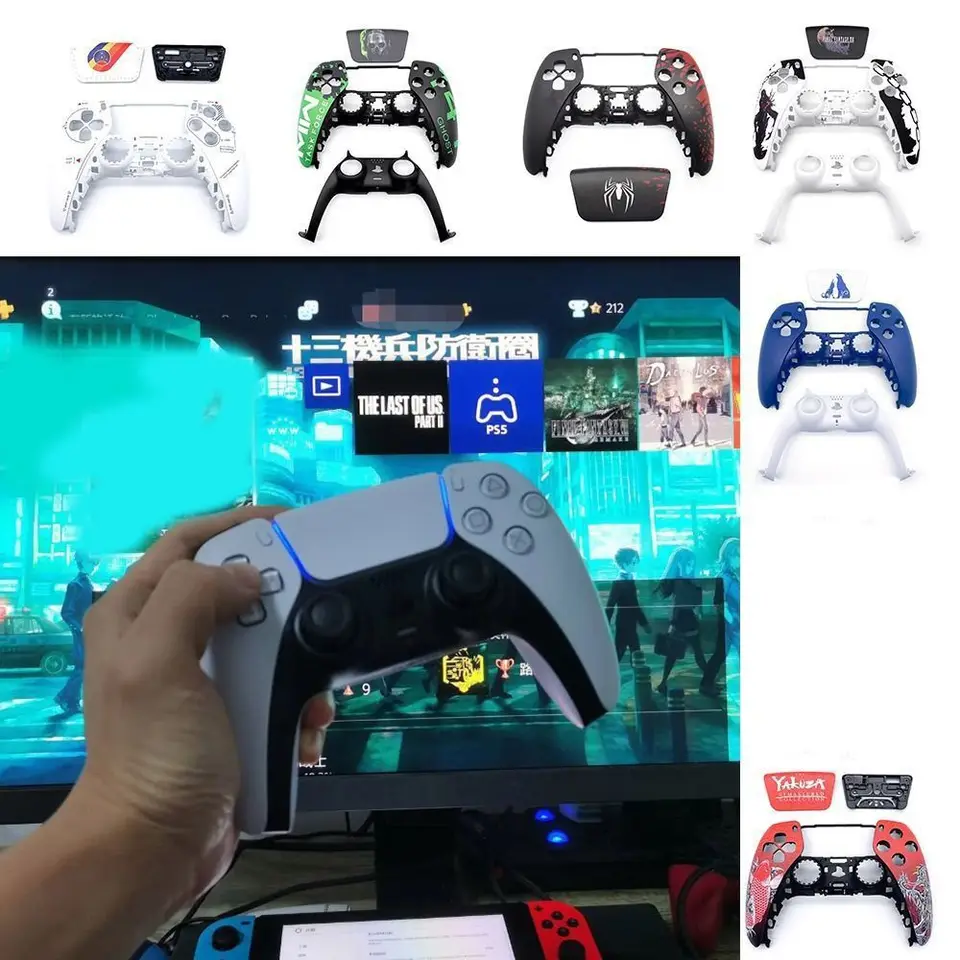Originálny opravár ovládača hier s náhradnými dielmi s obmedzeným dielom Gamepad Case DIY Gamepad Cover pre PS5/PlayStation 5