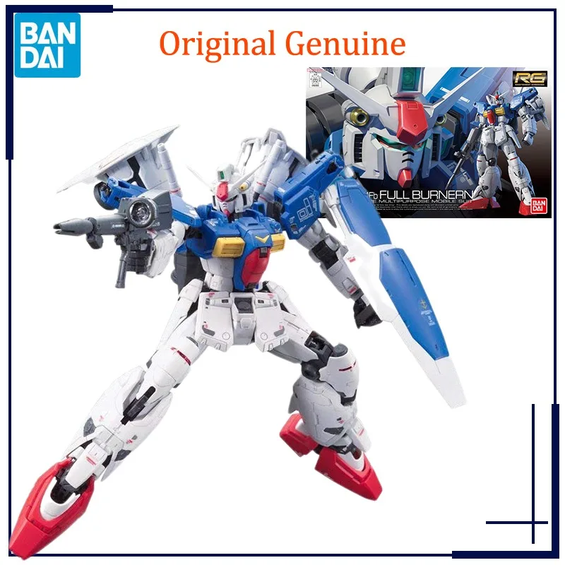 Originálny originálny Bandai Anime Gundam GP01FB Full Burnern RG 1/144 MODLÁTNA MODELOVÁ MODEL Hračky AKCION AKCION DIVORE Zberateľné ozdoby