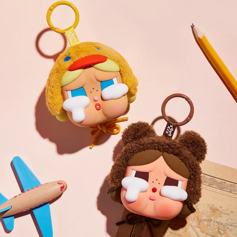 Originálny plač Crybaby opäť séria pre slúchadlá vrecká 2024 Nový Crybaby Cute Anime Figure Cry Duck Cry Bear pre slúchadlá vianočný darček