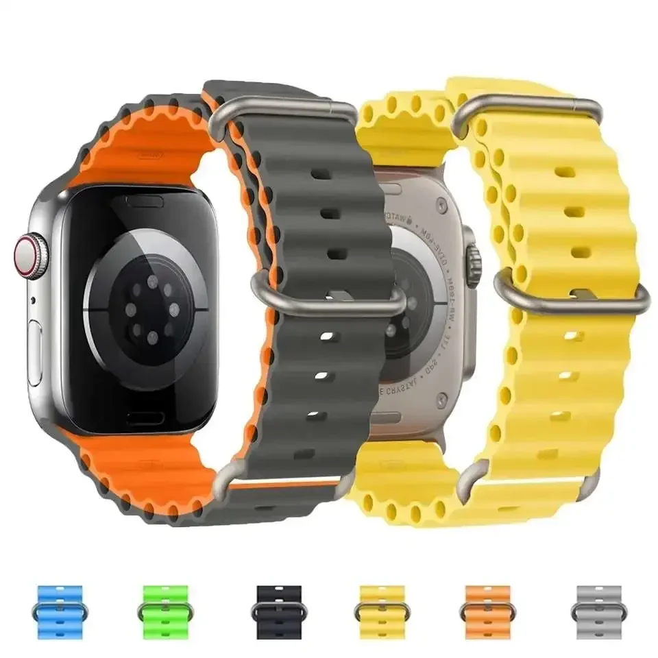 Originálny popruh pre Apple Watch Ultra Band 49 mm 45 mm 41 mm 44 mm 40 mm 42 mm 45 44 mm Sport náramok Iwatch Series 9 8 3 SE Bands