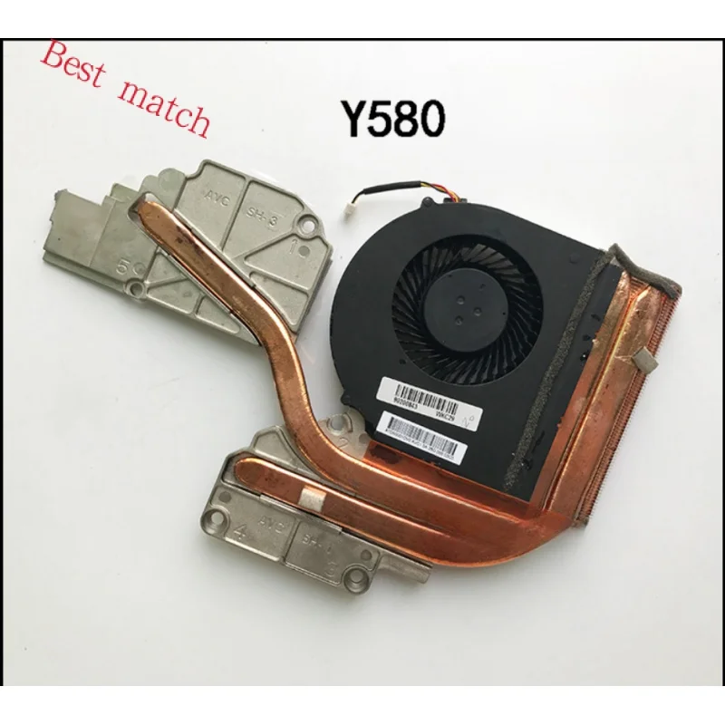 Originálny použitý notebook CPU chladiaci ventilátor chladiča pre Lenovo Y580 FRU 90200843 AT0N0001DM0 AT0N0001SS0 100% Testovaná rýchla loď