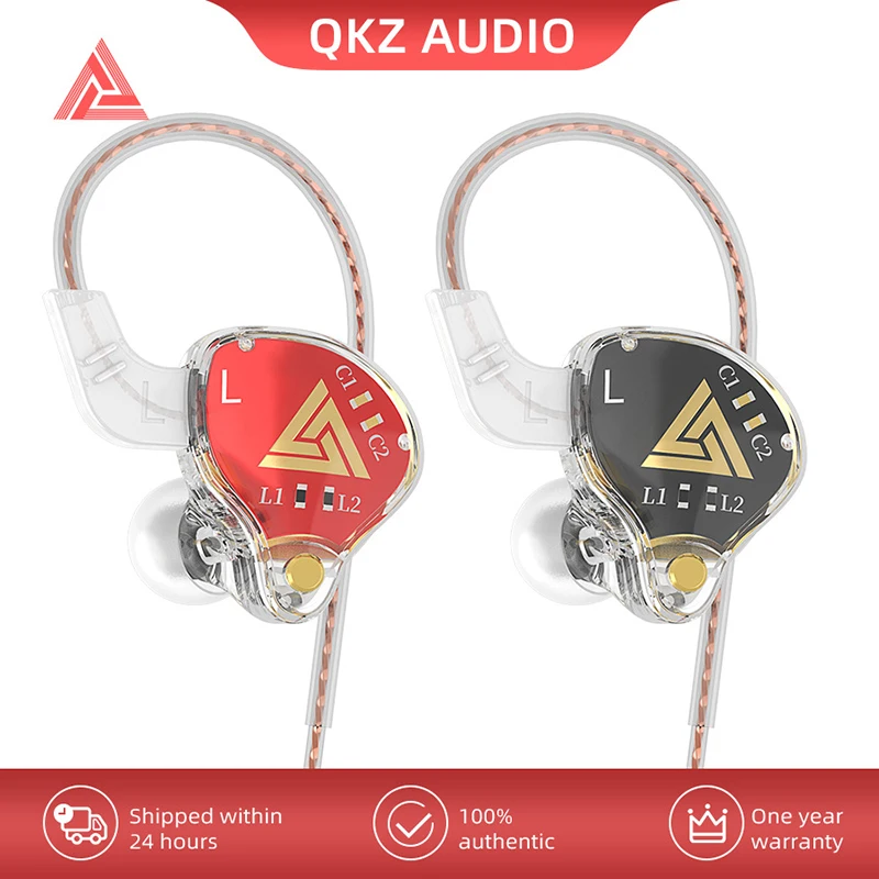 Originálny QKZ AKX IEM Monitor Slúchadlá pre slúchadlá s priehľadným došti