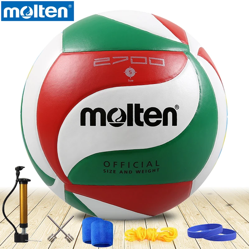 Originálny roztavený volejbal V5M2700 Nová značka Vysoko kvalitná originálna roztavená PU Materiál Oficiálna veľkosť 5 Veľkosť 4 volejbal