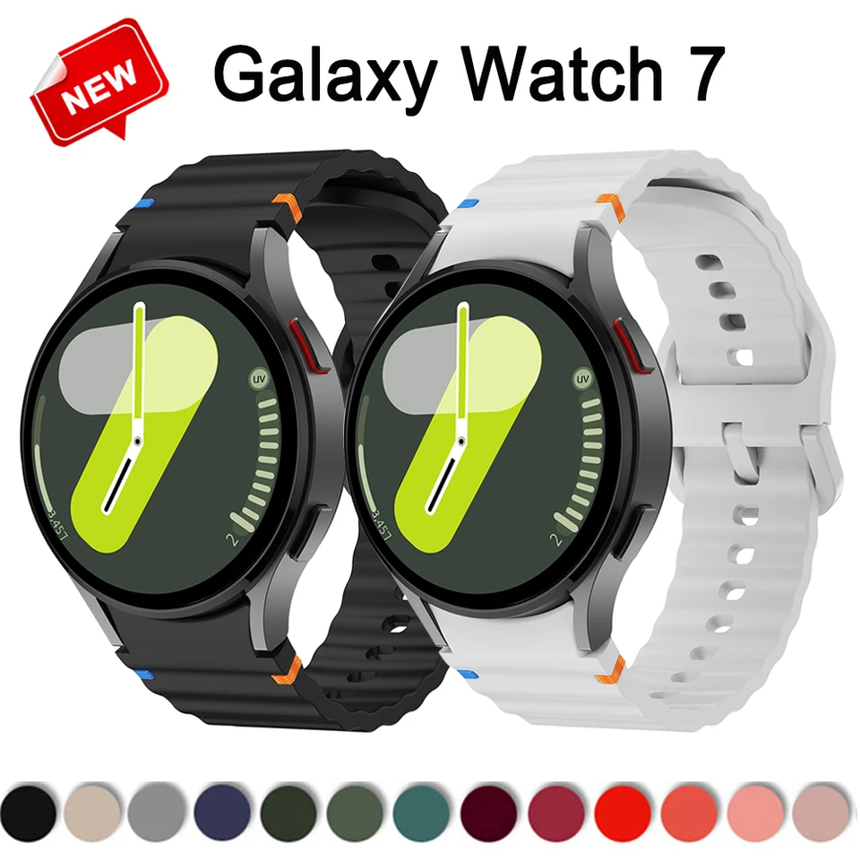 Originálny silikónový remienok pre Samsung Galaxy Watch 7 Fe 44 mm 40 mm pásový náramok Galaxy Watch 4 6 Classic 5 Pro Band 43 mm 47 mm 45 mm