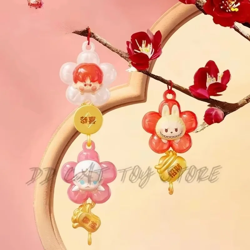 Originálny slepý box roztomilý mini lababu Molly Skulpanda Continurous Hanging Series Doll Tystle Box Pendant Toy Prekvapenie darček