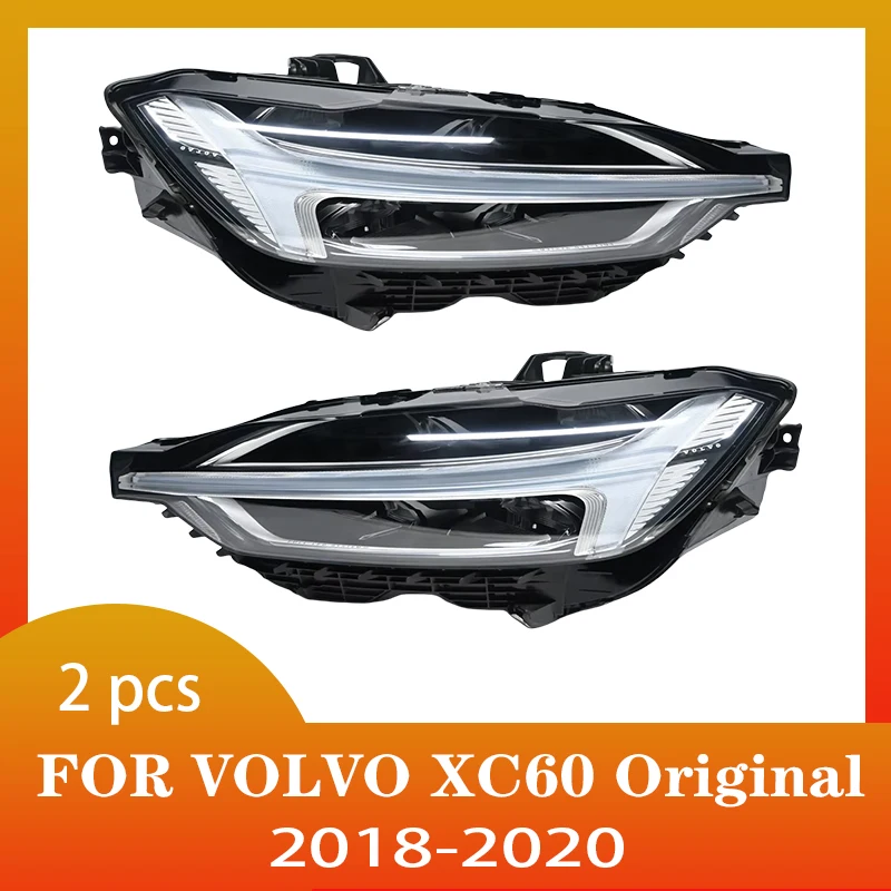 Originálny systém osvetlenia auta LED svetlomety pre zostavu svetlometov Volvo XC60 LED svetlomety 2018-2020 Funkcia AFS