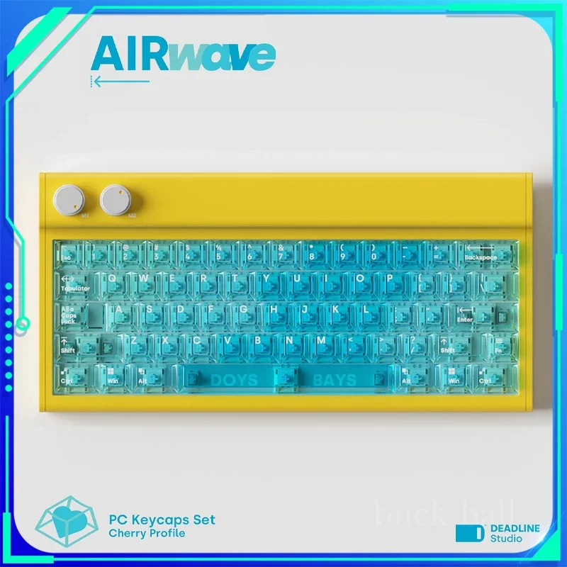 Originálny termín Štúdio Airwave Mechanická klávesnica Klávesové kľúče prevodovka High-end Gradient Blue CustomCap Gamer Accessories
