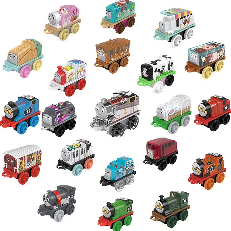Originálny Thomas and Friends Minis Vlains FCC92 Blind Box Cute Havaj Farm Ice Cream Music Multi-temes Model hračky pre chlapca