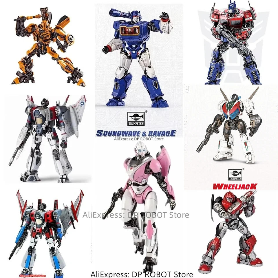 Originálny trúbkarný zvuk Wheeljack Soundwave Arcee Starscream Op Blitzwing Soundwave Zostavte inteligentnú súpravu Mini Pocket Warrior Figure