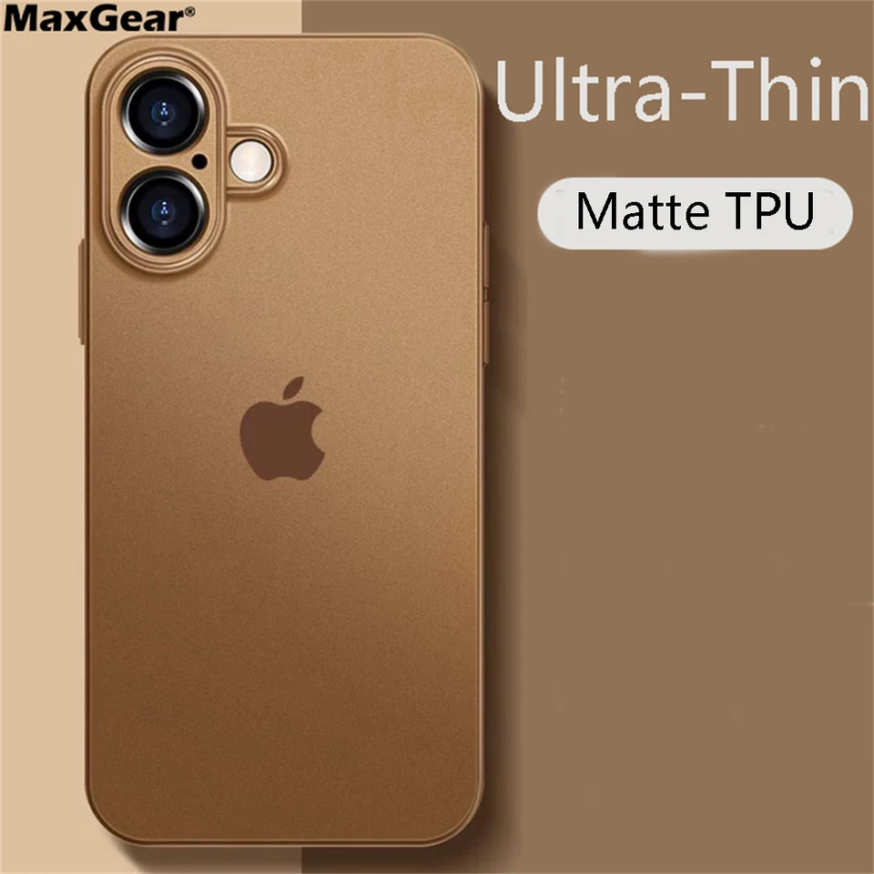 Originálny ultra tenký matný silikónový puzdro TPU pre iPhone 16 15 14 13 12 11 Mini Pro Max Plus xr xs x 7 8 se mäkký tenký číry obal
