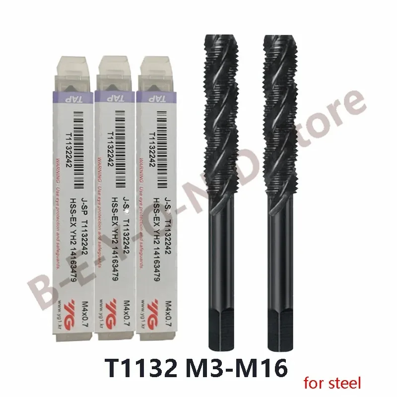 Originálny YG-1 T1132 Taping Opracing Oceľ z legovanej ocele M3*0,5 m6*1 m8*1,25 TAPS pre slepý otvor M10*1,5 m12*1,75 M16*2,0