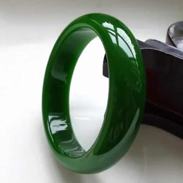 Originálny zelený prírodný jade jade náramok Jasper Náramok kúzla šperky módne doplnky drahokam šťastie amulet amulet darčeky pre ženy