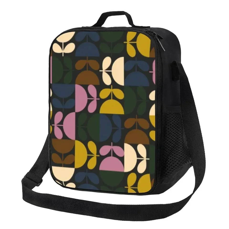 Orla Kiely Multi STEM Izolovaná obedová taška na pracovnú školu Abstrakt Škandinávska kvetina Resticita Thermal Cooler Lunch Box Kids