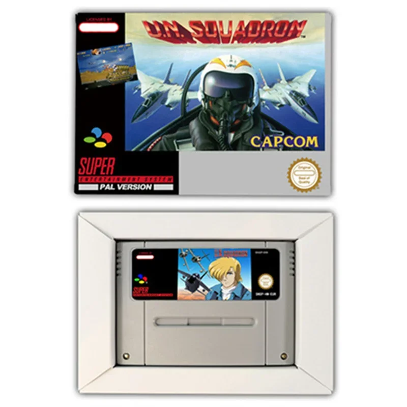 OSN Squadron Action Game Card pre SNES EUR PAL USA NTSC 16BIT Game Consoles s retailom Videohra kazeta