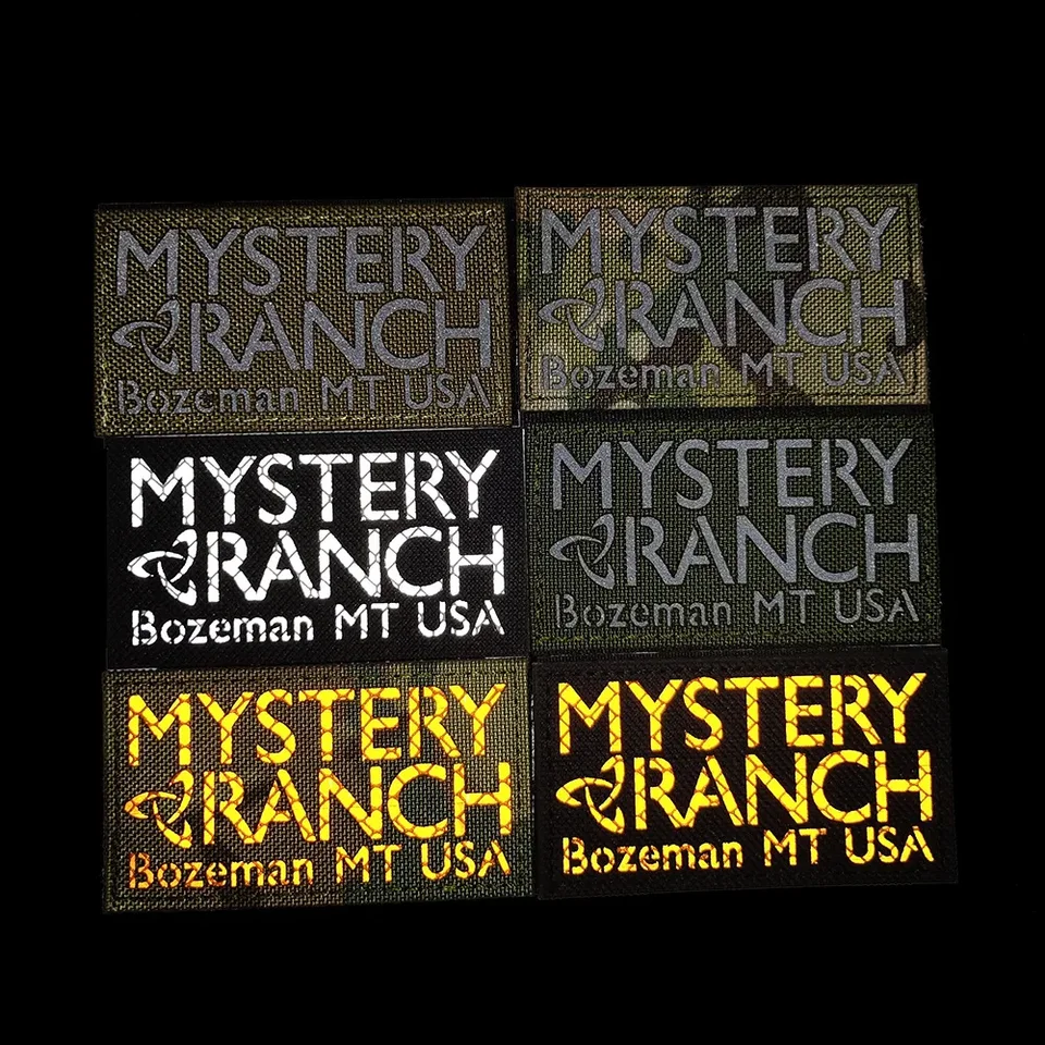 Osobnosť Outdoor Bald Sticker Mystery Ranch Insignia laser vyrezávaná náramok Ir reflexná svetelná záplata Tactický morálny odznak