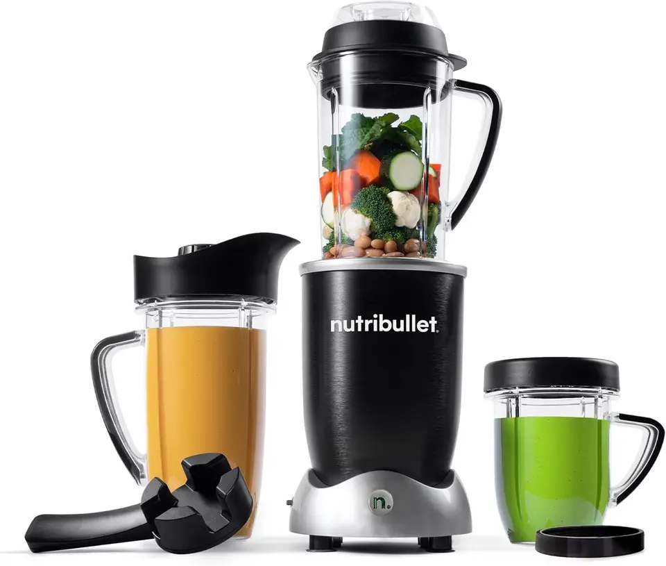 Osobný mixér RX pre otrasy, smoothies, prípravu potravín a zmrazené miešanie, 45 uncí, 1700 wattov, čierna (N17-1001)