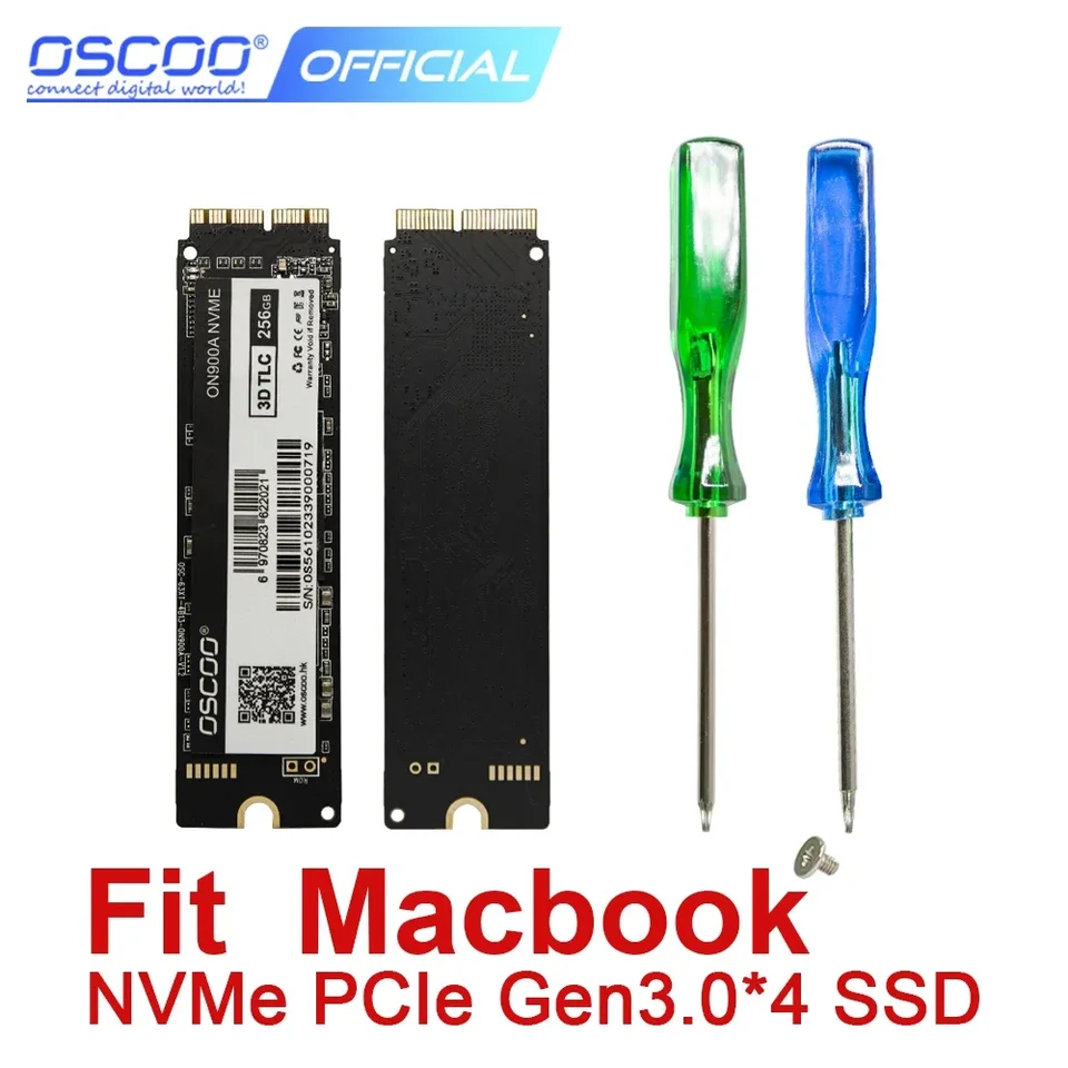 OSOCO NVME SSD pre MacBook PCIE3X4 Interný stavový stav pre Mac Air Pro Mini A1502 A1398 256GB 512 GB 1TB 2TB Originálny čip