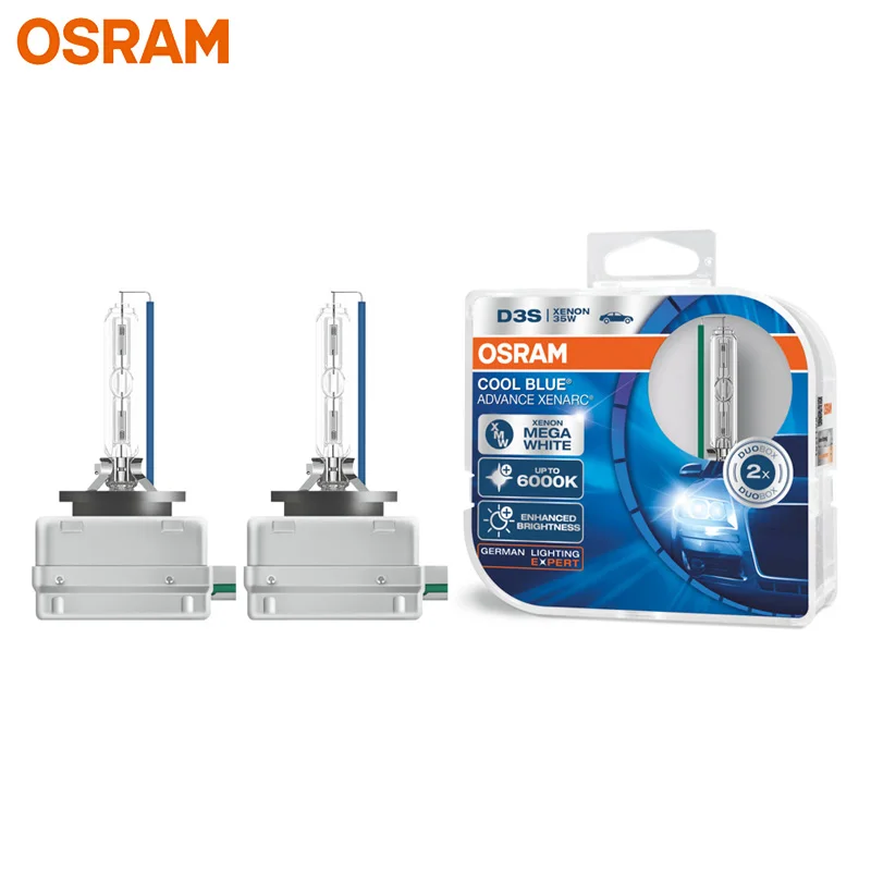 OSRAM D3S 66340CBA HCB XENON HID HID COOL Blue Advance Duo Box 6000K Mega White Auto Sumol Xenon Automatické originálne lampy, pár, pár