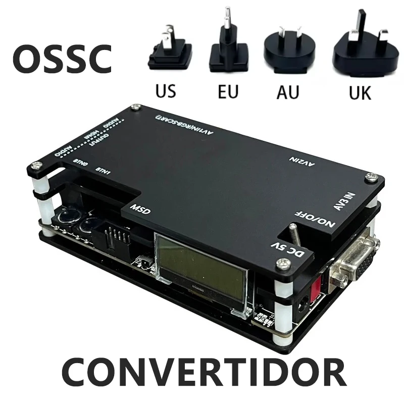OSSC V1.7 Otvorený zdrojový skenovací konvertor HDMI adaptér pre PS2/SEGA/Saturn pre Nintendo 64/PC motor OSSC HDMI Converter Converter Converter