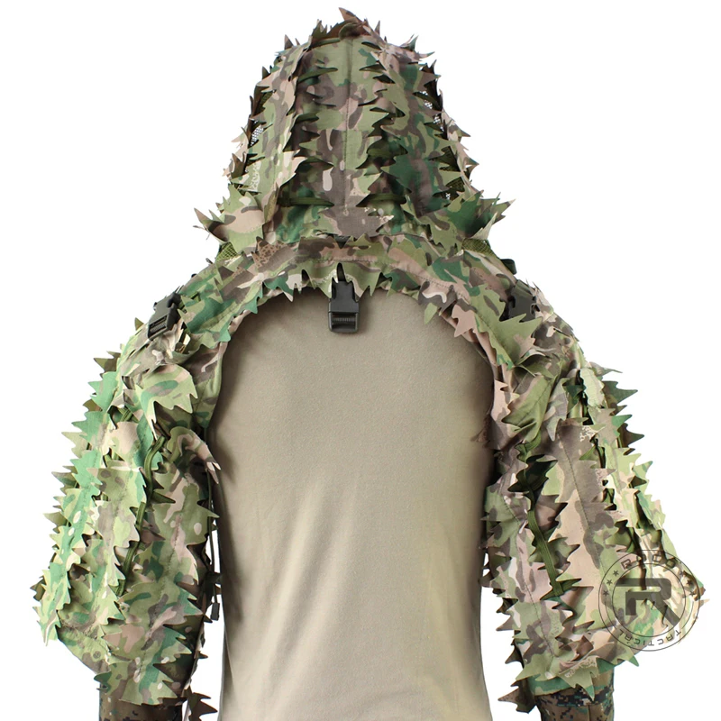 Ostreľovacia ghillie viper kapucňa priedušná taktická ostreľovacia ghillie Suit Foundation pre lov airsoft paintball ghillie bunda ghillie