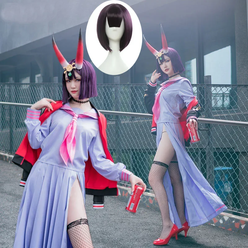 Osud/Grand Order Assassin Shuten-Douji Cos Woman JK Sexy Sailor Uniform Cosplay kostým Halloween top+sukňa+náhrdelník+ponožka