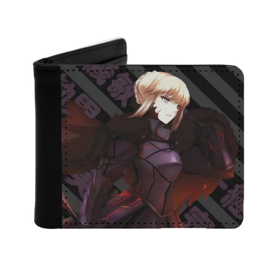 Osud Sabre Alter Men's Peňaženka Pu kožená peňaženka Multifunkčná kreditná karta Anime manga japonský japonský osud osud pobyt noc