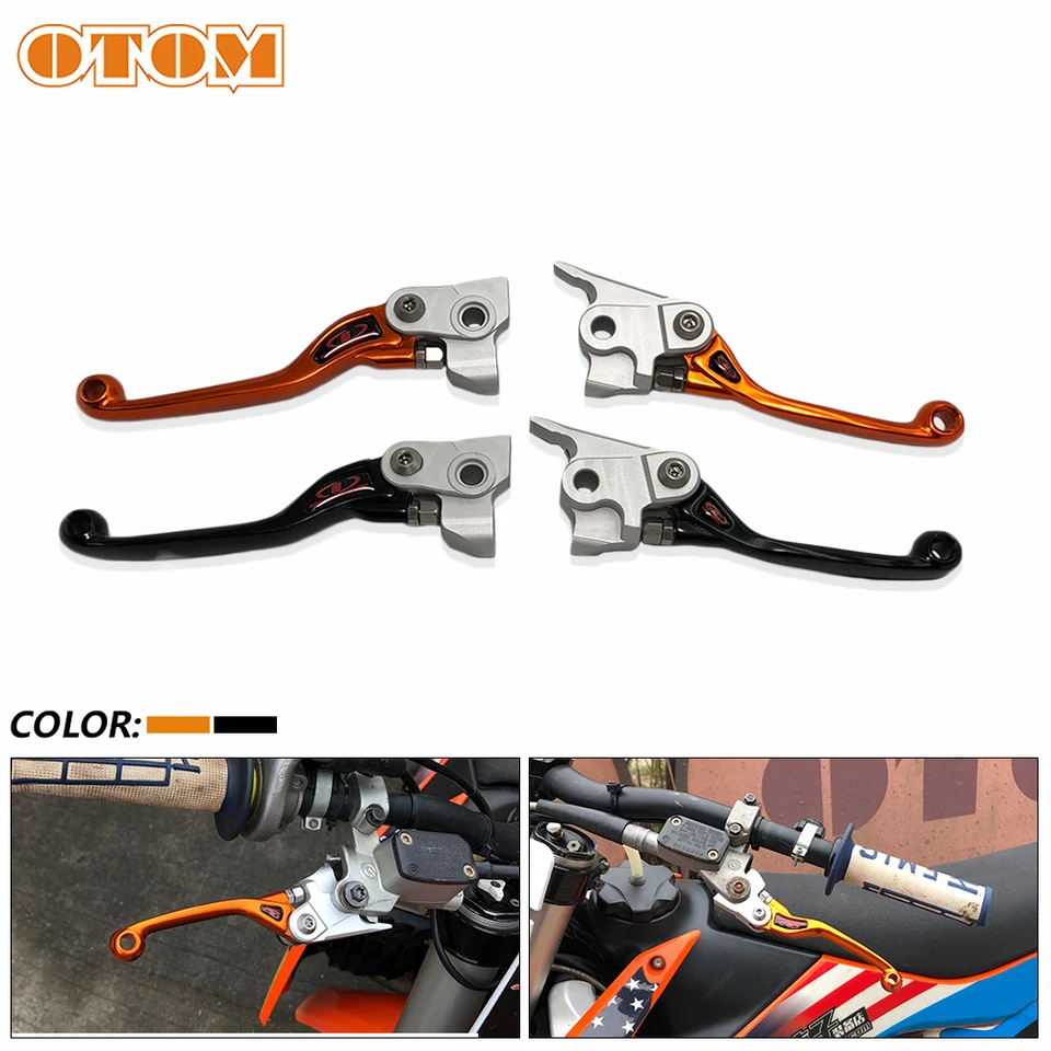 OTOM Motocyklové príslušenstvo brzdová a spojková páka Proti pádu Skladanie ľavej pravej rukoväte pre KTM exc SXF Husqvarna FC Fe 125 250 450