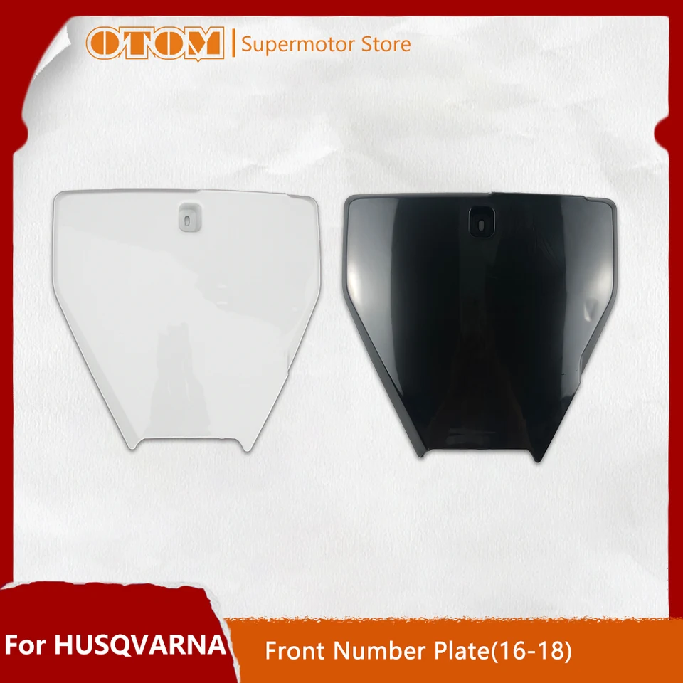 OTOM Nový motocykel predné číslo Doska Názov Plastový kryt pre husqvarnu fc fe tc te tx 125 150 250 350 450 Príslušenstvo