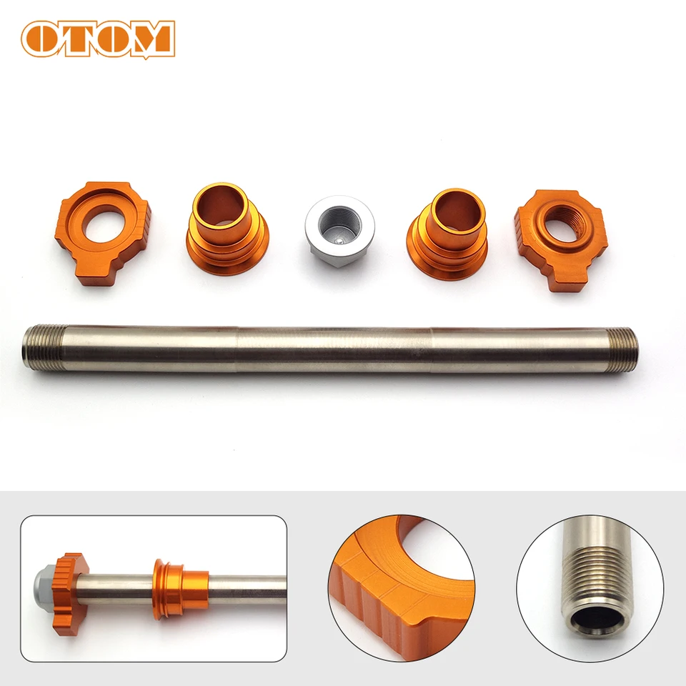 Otom pre KTM Husqvarna Motorcycle Motorcycle predná zadná súprava súpravy matica Bushing Liner Videlový kolesový hriadeľ posúvača Cap Crash Ochrate