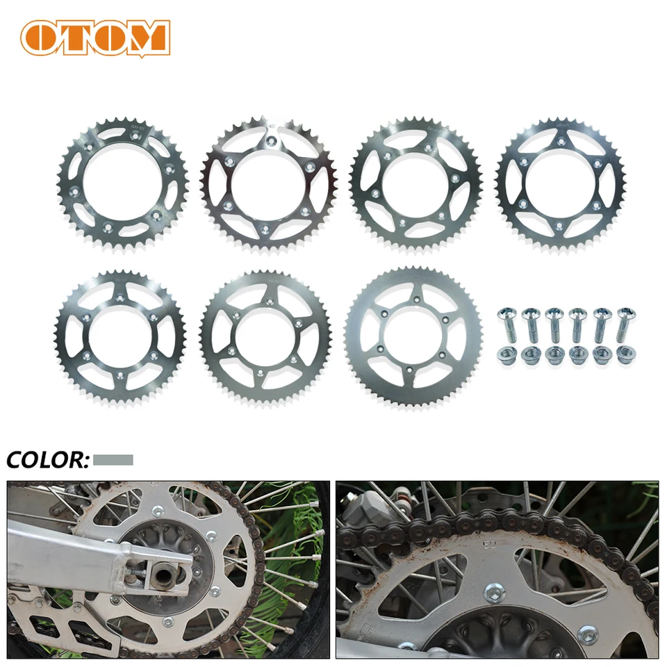 Otomné ozubené koleso zadnej reťazca 41T 45T 47T 50T 52T 56T 60T pre Honda CR125R CRF230L XR400 CRM250 Motocykel beta 520