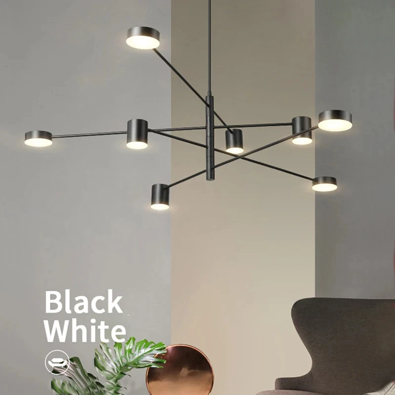 Otočiteľná obývacia izba stropný luster moderná jedáleň prívesok osvetlenie Office Desk Domov vnútorné dekorácie Nordic LED svietidlo svietidla