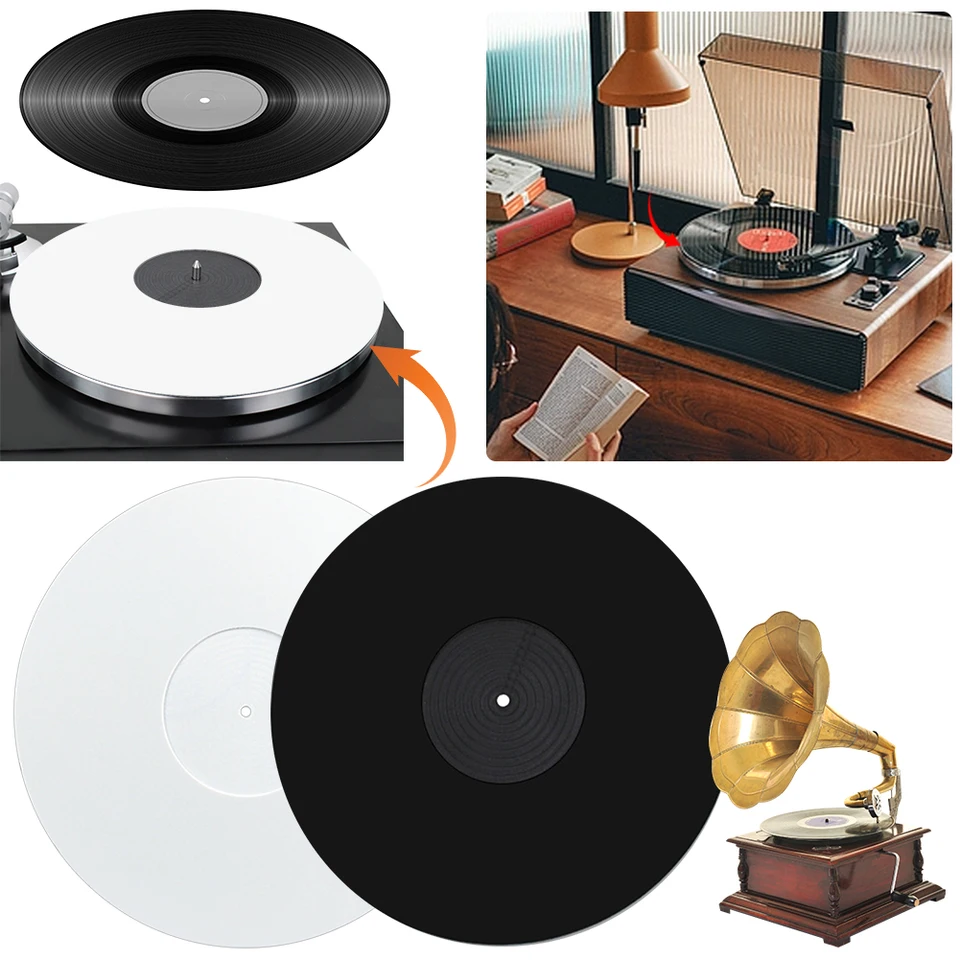 Otočná podložka anti sklz Record Player Mat Acrylic Platter Slipmat 12in Vinyl Record Pad pre prehrávač fonografov