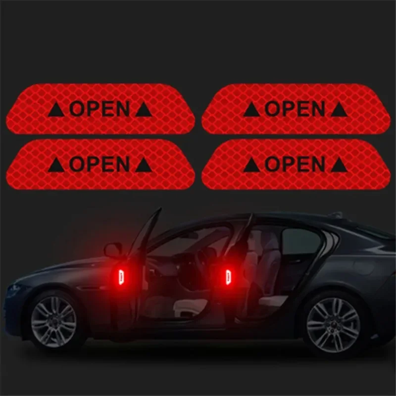 Otvorenie dverí pre otváranie automobilov Varovanie Setrance proti kockovaniu Otvorené reflexné filmy Stiapky na autá Varovanie dverí Otvorené nálepky Autá autá