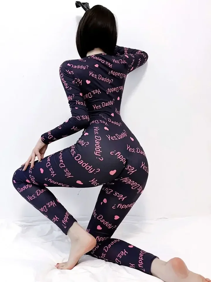 Otvorené rozkroky s dlhým rukávom Otvorené rozkroky BodySuit Elastic Spandex Catsuit pančuchy Horúce sexy klubové oblečenie Lingerie Linger Unitard Body Shipsuit