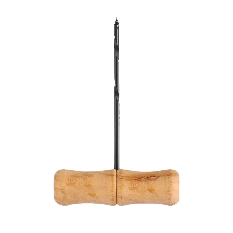 Otvárací nástroj na otváranie otvoru v tvare T Špirálová drevená rukoväť vŕtačka Bit DIY DEY WOODWORKING GRIESTY