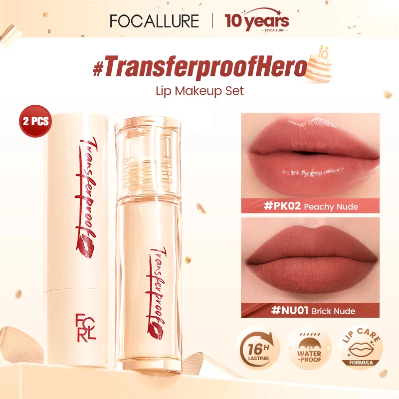 Otváranie 2 ks/set matné hydratačné lesky na pery vodotesný prenos odolný prenos balzam na pery Lightweight Lip Tints Lips make -up kozmetika